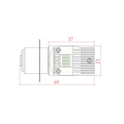 LED 6V 24/48W socalo P 36 D BPF (BritishPreFocus) CLASSIC