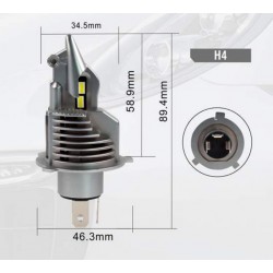LED 12V 5800 Lumen Sockel P 43 T (H4) HIGH OUTPUT