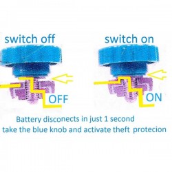 Desconector bateria para moto BATTERY NO Problem